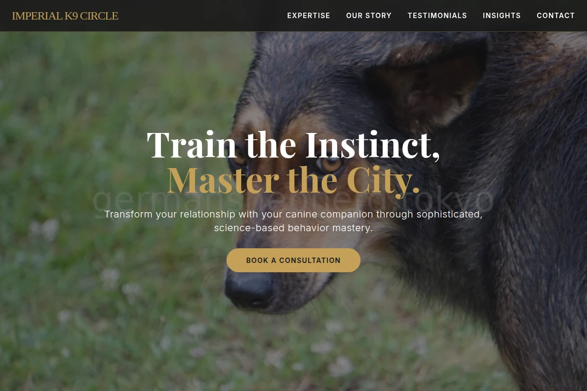 Premium Animal Care Website Design
